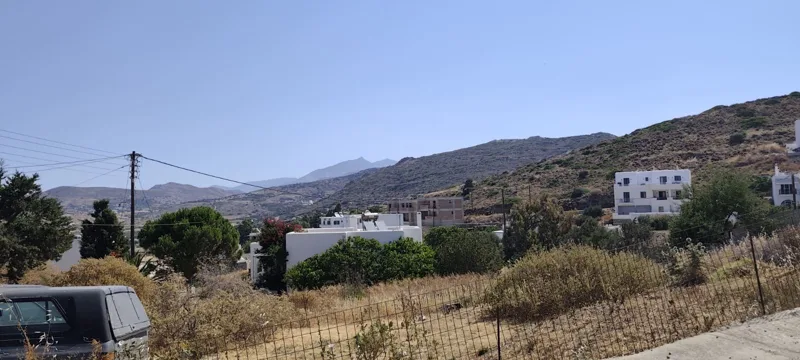 Hillside and village setting around the property